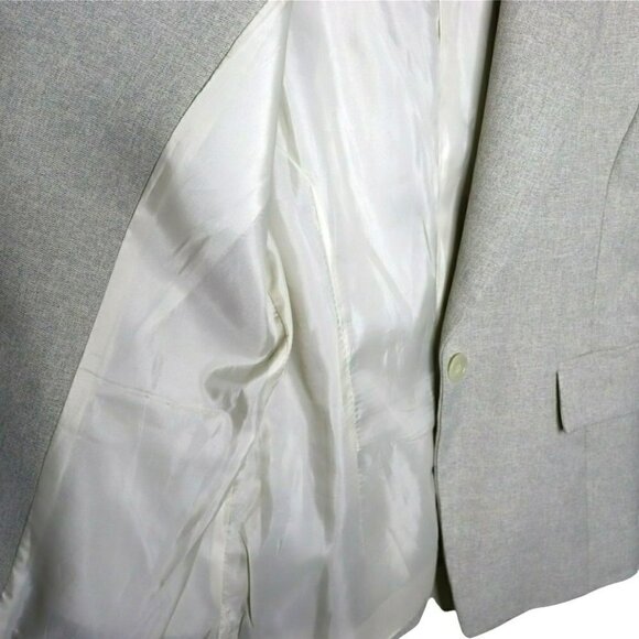 BRASS Made in Italy Women's Beige Single Button Lined Blazer Jacket | Size XL - Picture 3 of 6